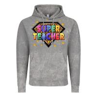 Cloud Rock super teacher with leopard Vintage Hoodie - NancyCooperArtShop