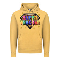 Vintage Mustard super teacher with leopard Vintage Hoodie - NancyCooperArtShop
