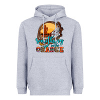 Heather Grey something in the orange olivia Heavyweight Hoodie - OliviaCreatesArt