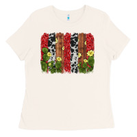 Bone cactus cowhide  brushstroke Ladies Tee - AdoDesignShop