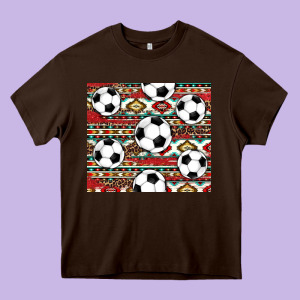 Western Soccer Heavy Core Tee Designed By Adodesignshop