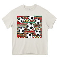 Cream western soccer Heavy Core Tee - AdoDesignShop