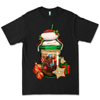 Black Christmas vacation trapper hat coffee cup Premium Tee - Jasminsmagicworld