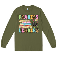 Army Green readers are leaders Long Sleeve Tee - Artiststas