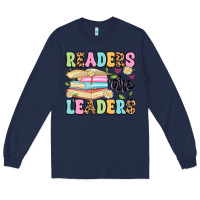 Navy readers are leaders Long Sleeve Tee - Artiststas