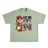 Oil Green let the field be joyful and all that is in it Urban Heavy Tee - JahusDesignShop