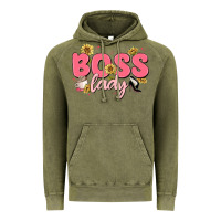 Vintage Olive boss lady Vintage Hoodie - MaliasSmallBusiness