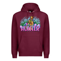 Burgundy Egg hunter Easter Day Premium Hoodie - CowGirlArtShop