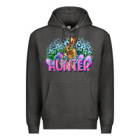 Charcoal Heather Egg hunter Easter Day Premium Hoodie - CowGirlArtShop