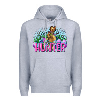 Heather Grey Egg hunter Easter Day Premium Hoodie - CowGirlArtShop