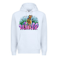 White Egg hunter Easter Day Premium Hoodie - CowGirlArtShop