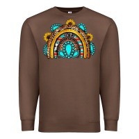 Chestnut western gemstones sunflowers rainbow Premium Sweatshirt - OliviaCreatesArt