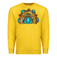 Lemon western gemstones sunflowers rainbow Premium Sweatshirt - OliviaCreatesArt
