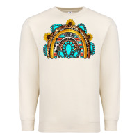 Sandshell western gemstones sunflowers rainbow Premium Sweatshirt - OliviaCreatesArt