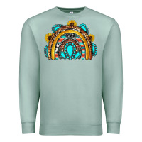 Seafoam western gemstones sunflowers rainbow Premium Sweatshirt - OliviaCreatesArt