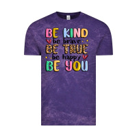 Cloud Purple be kind be brave be true be happy be you Vintage Tee - MaliasSmallBusiness
