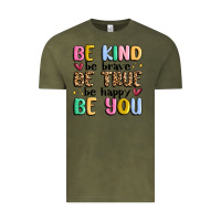 Vintage Olive be kind be brave be true be happy be you Vintage Tee - MaliasSmallBusiness
