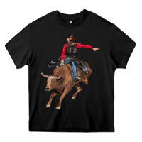 Black western cowboy Heavy Core Tee - AdoDesignShop
