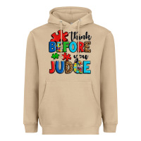 Mushroom think before you judge Heavyweight Hoodie - OliviaCreatesArt