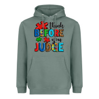 Sage think before you judge Heavyweight Hoodie - OliviaCreatesArt