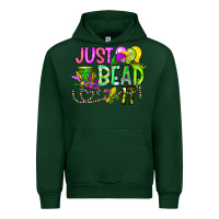 Forest Green Just Bead it Urban Hoodie - CowhideDigitalArt