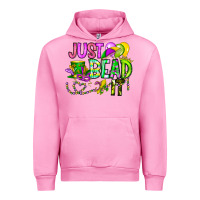 Fuchsia Pink Just Bead it Urban Hoodie - CowhideDigitalArt