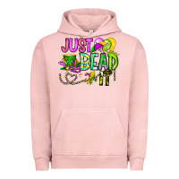 Pigment Salmon Just Bead it Urban Hoodie - CowhideDigitalArt