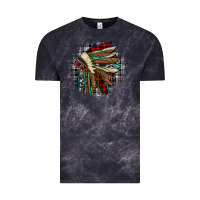 Cloud Black indian headdress Vintage Tee - JahusDesignShop