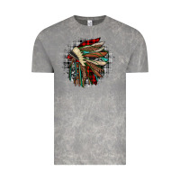 Cloud Rock indian headdress Vintage Tee - JahusDesignShop