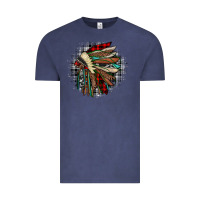 Vintage Denim indian headdress Vintage Tee - JahusDesignShop