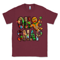 Burgundy Oh snap Christmas Classic Tee - NancyCooperArtShop