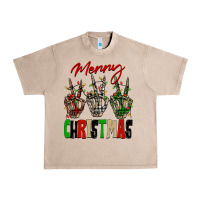 French Oak Merry Christmas skeleton hands Urban Heavy Tee - NancyCooperArtShop