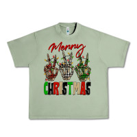 Oil Green Merry Christmas skeleton hands Urban Heavy Tee - NancyCooperArtShop