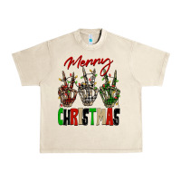 Sandshell Merry Christmas skeleton hands Urban Heavy Tee - NancyCooperArtShop