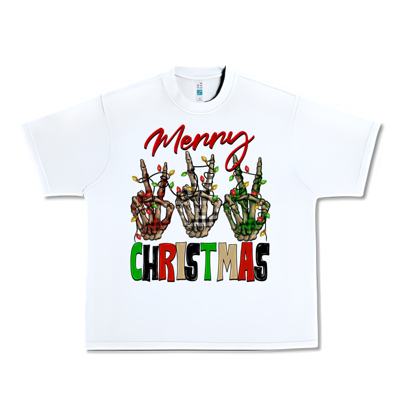 Merry Christmas Skeleton Hands Urban Heavy Tee by NancyCooperArtShop | Teevron