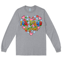 Heather Grey 100 days of school Long Sleeve Tee - Artiststas