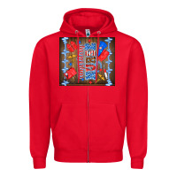 Red American nurse Zipper Hoodie - TumblerDesignByShophia