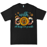 Black with god all things are possible matthew 19 26 Premium Tee - JahusDesignShop