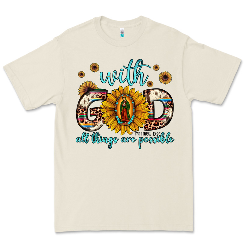 With God All Things Are Possible Matthew 19 26 Premium Tee by JahusDesignShop | Teevron