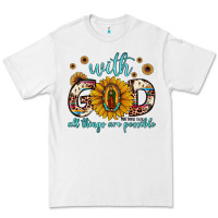 White with god all things are possible matthew 19 26 Premium Tee - JahusDesignShop