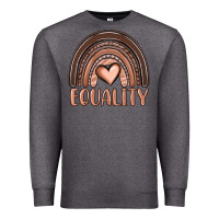 Charcoal Heather equality melanin rainbow Premium Sweatshirt - OliviaCreatesArt