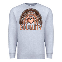 Heather Grey equality melanin rainbow Premium Sweatshirt - OliviaCreatesArt