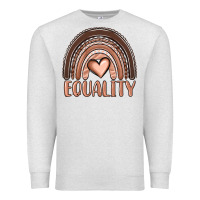 Oatmeal Heather equality melanin rainbow Premium Sweatshirt - OliviaCreatesArt