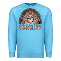 Ocean Blue equality melanin rainbow Premium Sweatshirt - OliviaCreatesArt