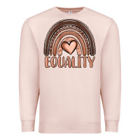 Pale Pink equality melanin rainbow Premium Sweatshirt - OliviaCreatesArt