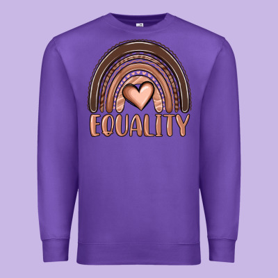 Equality Melanin Rainbow Premium Sweatshirt Designed By Oliviacreatesart