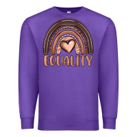 Purple equality melanin rainbow Premium Sweatshirt - OliviaCreatesArt