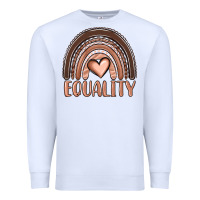 White equality melanin rainbow Premium Sweatshirt - OliviaCreatesArt
