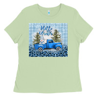 Matcha hello winter snowman truck Ladies Tee - AdoDesignShop