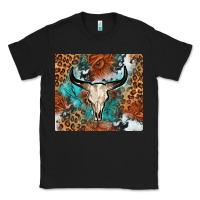Black Western with bull skull Classic Tee - NancyCooperArtShop